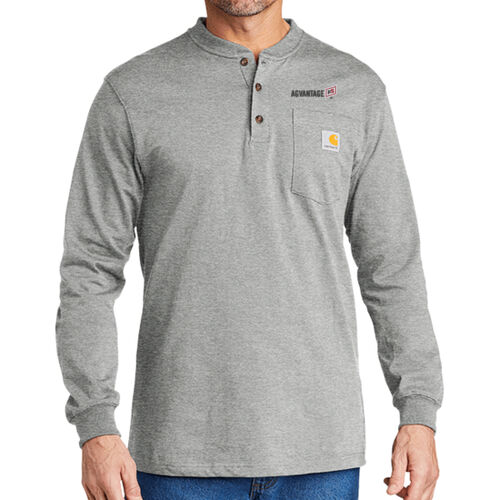 Long Sleeve Henley T Shirt - Dark Thumbnail