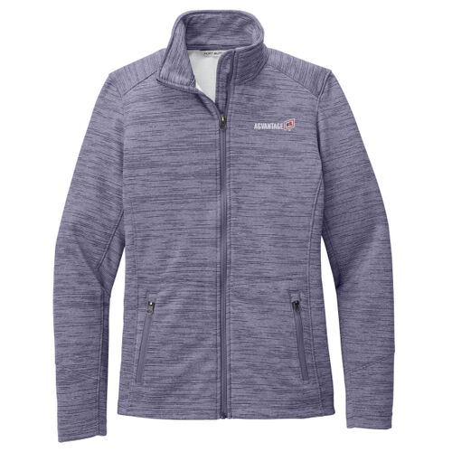 Ladies Digi Stripe Fleece Jacket - Light Thumbnail