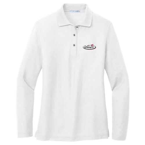 Ladies Silk Touch™ Long Sleeve Polo Thumbnail