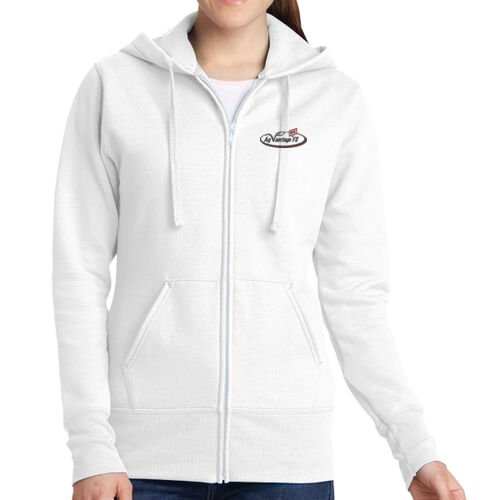 Ladies Core Fleece Full Zip Hooded Sweatshirt Thumbnail