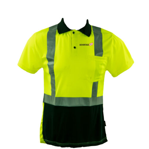 GSS Safety Class 2 Black Bottom Polo Shirt Thumbnail