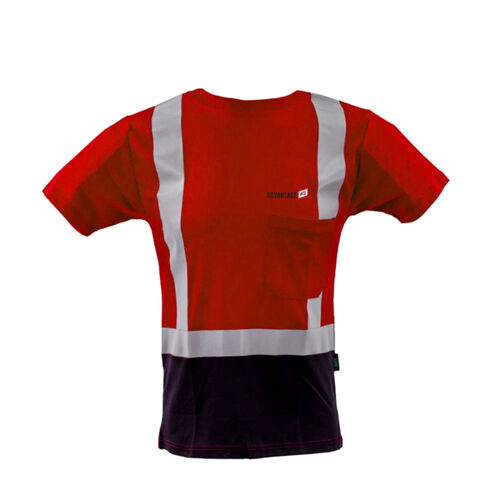 GSS Safety Class 2 Short Sleeve T-Shirt Blue with Black Bottom - Dark Thumbnail