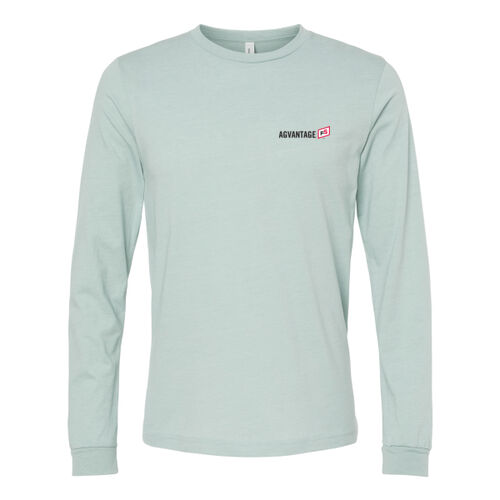 Unisex Heather CVC Long Sleeve Tee - Dark Thumbnail