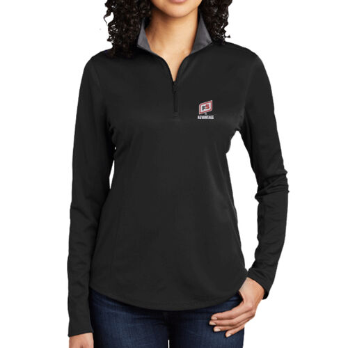 ® Ladies Silk Touch ™ Performance 1/4 Zip - Light Thumbnail