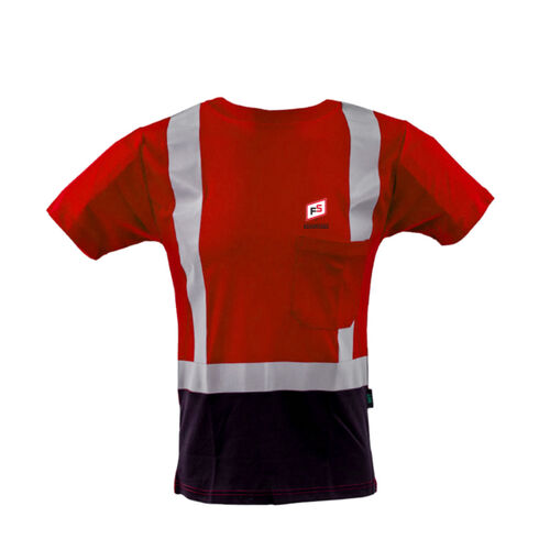 GSS Safety Class 2 Short Sleeve T-Shirt Blue with Black Bottom - Dark Thumbnail