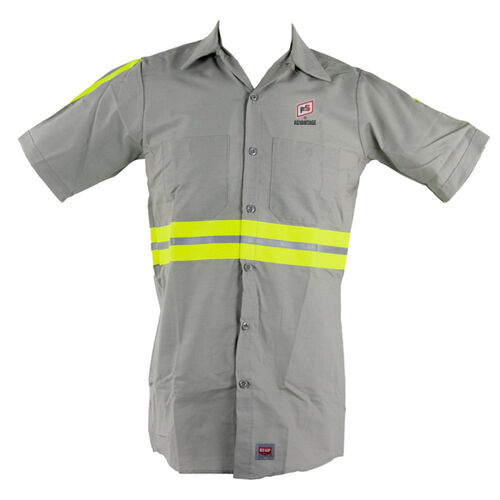 Red Kap Enhanced Visibility Industrial Work Shirt - Dark Thumbnail