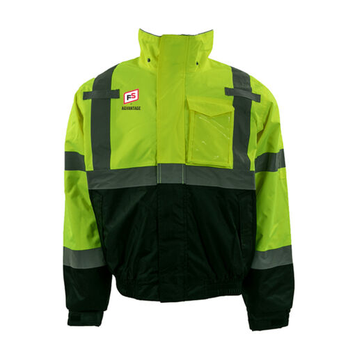 GSS Safety Class 3 Waterproof Quilt Lined Bomber with Black Bottom Thumbnail