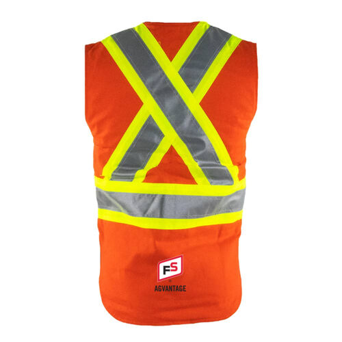 Work King Safety Cotton Duck Safety Vest - Dark Thumbnail