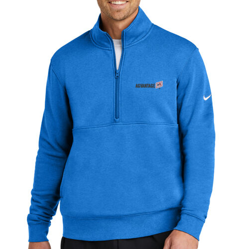 Club Fleece Sleeve Swoosh 1/2 Zip - Dark Thumbnail
