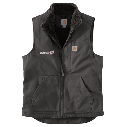 Sherpa Lined Mock Neck Vest - Light Thumbnail