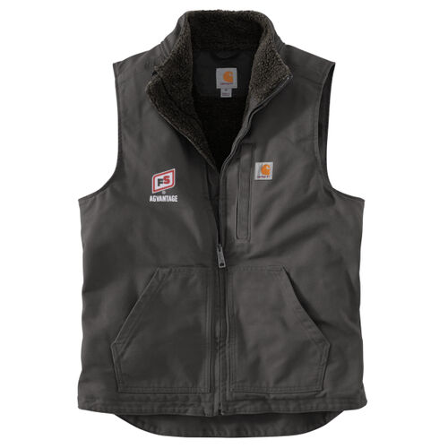 Sherpa Lined Mock Neck Vest - Light Thumbnail